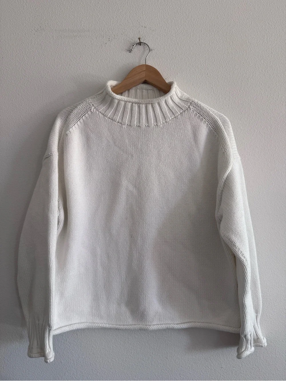 J Crew 2025 Rollneck Sweater In Ivory Size S